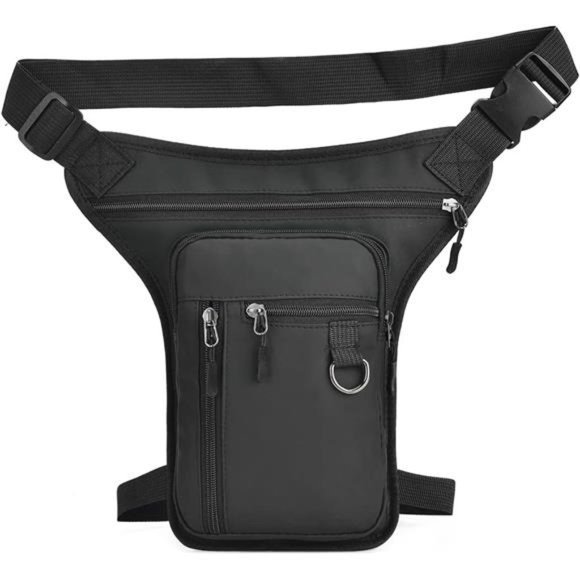 Outdoor Nylon Drop Leg Bag Pouch Tactical Waist Bag for Men Women Fanny ThighBag